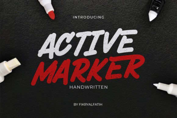 Active Marker: The Authentic Handwritten Font for Creative Professionals