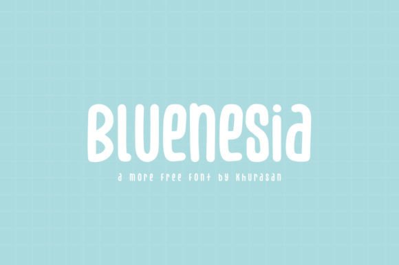 Bluenesia: A Modern Display Font for Creative Projects