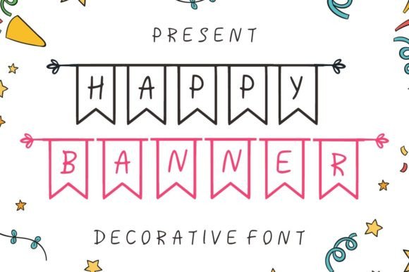 Happy Banner: The Joyful Display Font That Adds a Touch of Youth to Your Designs
