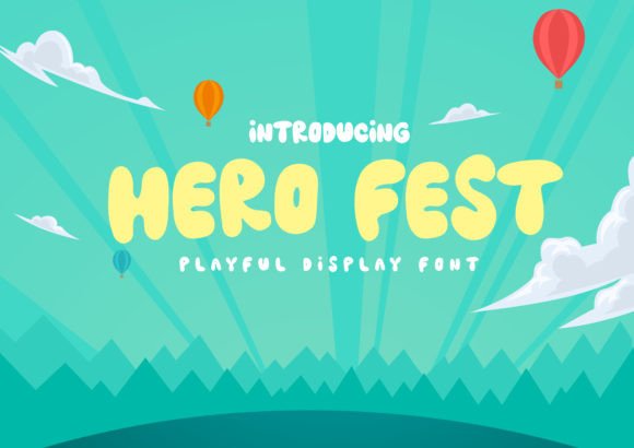 Hero Fest: A Whimsical Display Font for Creative Projects