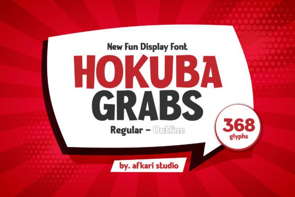 Hokuba Grabs: A Bold Display Font for Creative Projects