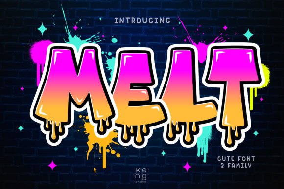 Melt Font: A Bold Choice for Eye-Catching Design