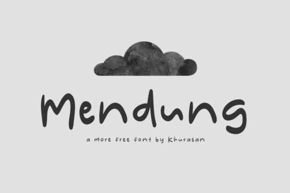 Mendung: A Modern Display Font for Eye-Catching Designs