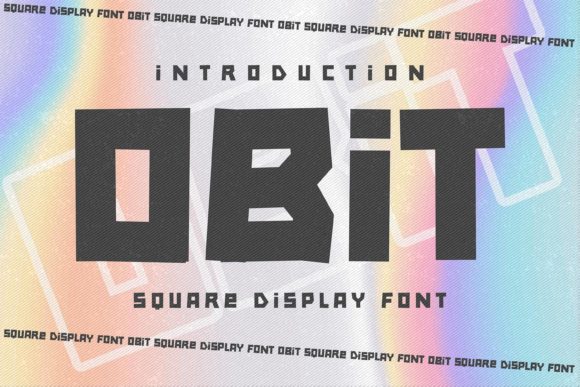 Obit Font: A Bold and Robotic Display Type for Modern Design