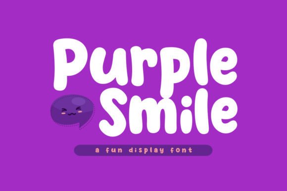 Purple Smile: A Playful Font for Creative Projects