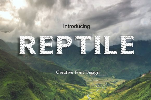 Reptile: A Modern Display Font That Adds Whimsy and Texture to Your Designs