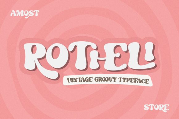 Rotheli: A Vintage and Groovy Display Font for Modern Creativity