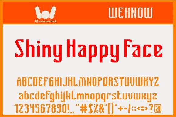 Shiny Happy Face: A Strategic Display Font for Creative and Branding Projects