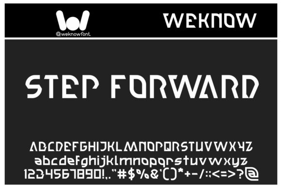 Step Forward: A Modern Techno-Themed Display Font for Creative Projects