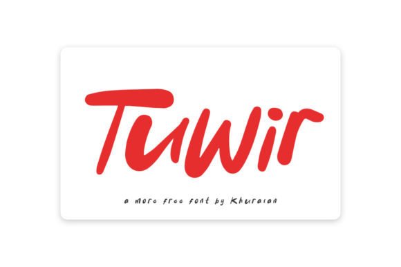 Tuwir: A Modern Display Font for Eye-Catching Designs